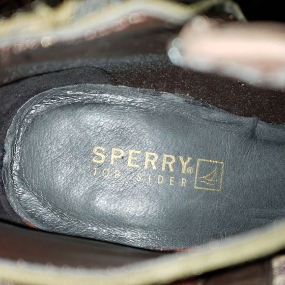 Sperry Ambrose green and brown leather bootie - Picture 7 of 9